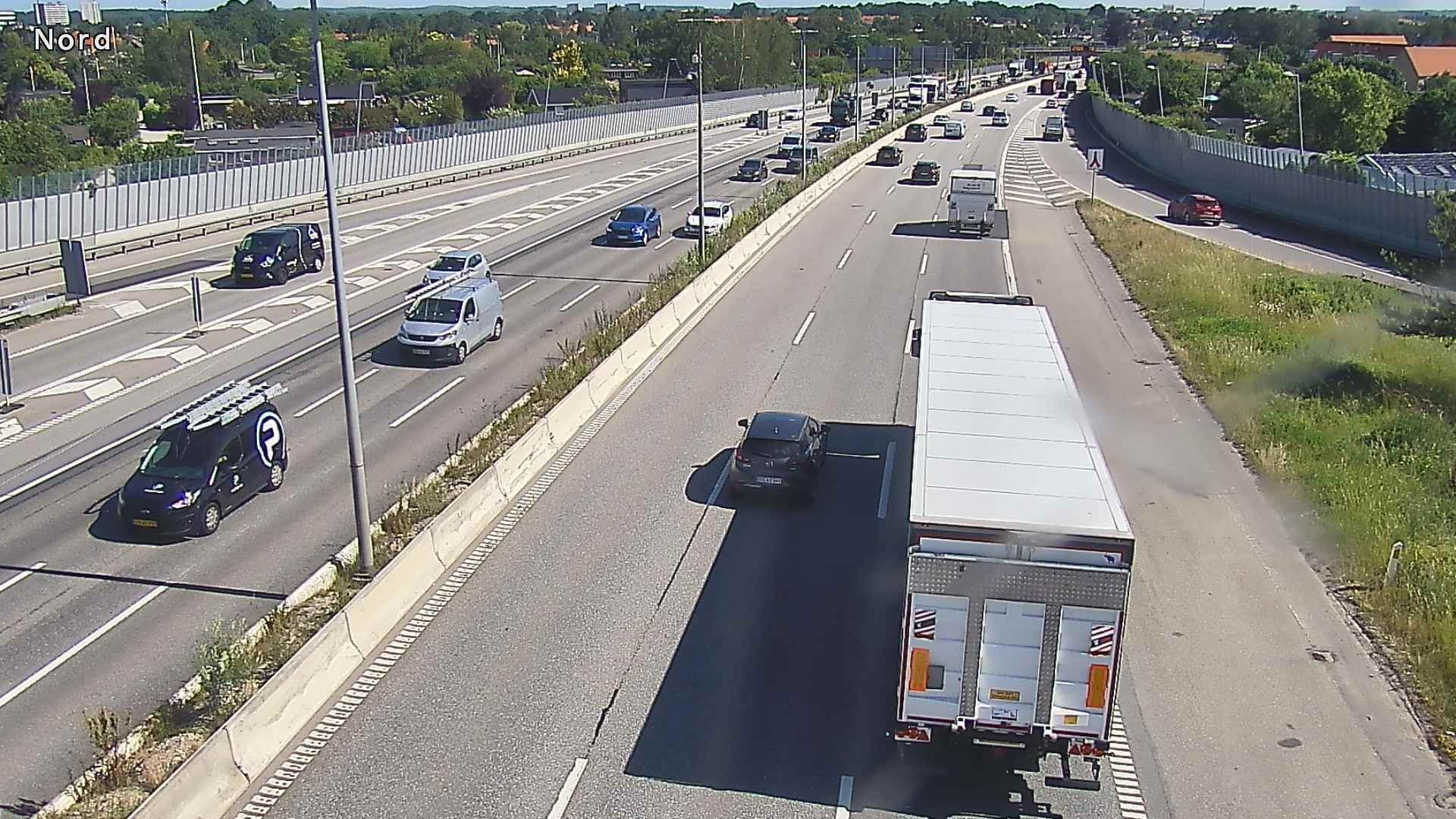 Haveforeningen Mirabelle › South: E47 Motorring 3 ved Gladsaxe. Kameraet er opsat ved Motorvejskryds Gladsaxe