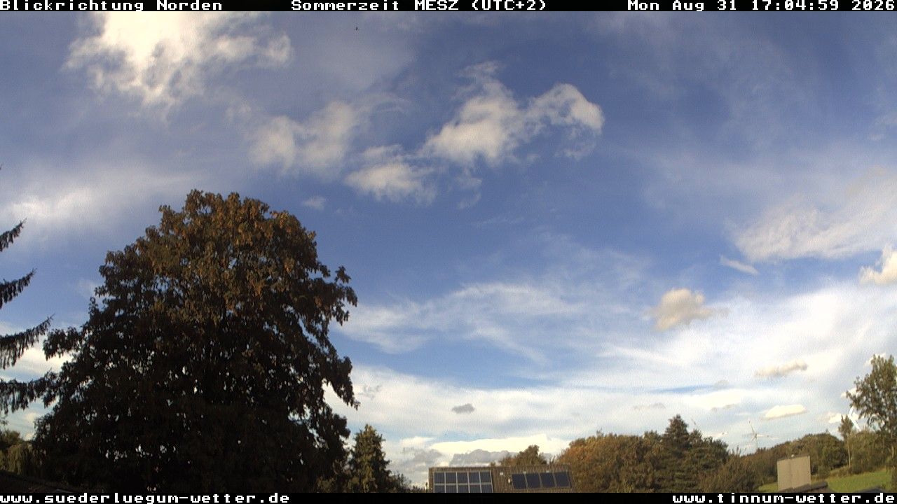 Suderlugum: Süderlügumer Wettercam Nr. 1: Blick nach Nordost