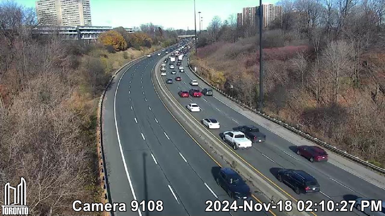 East York: Don Valley Parkway south of Spanbridge Rd