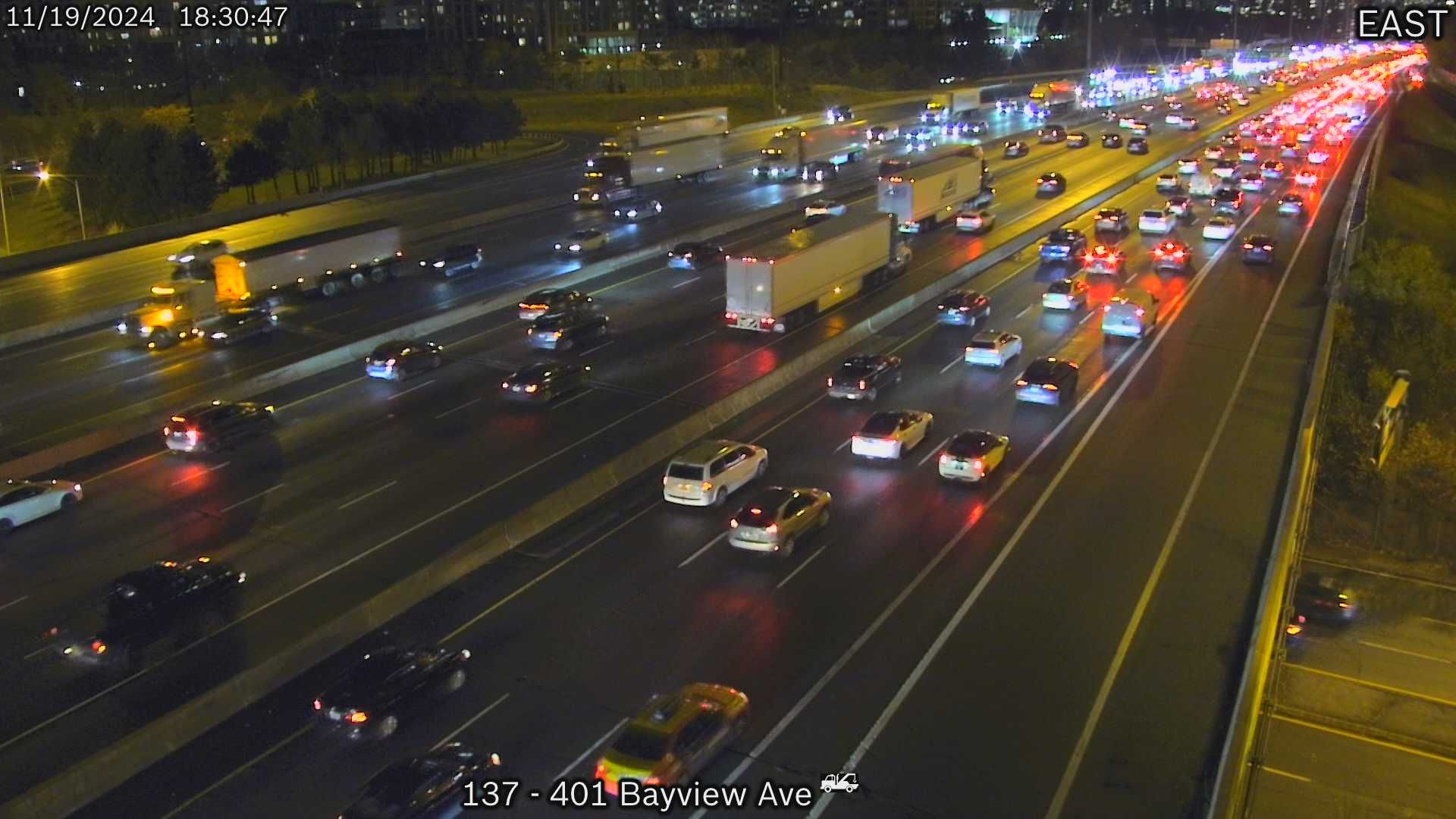 North York: Highway 401 near Bayview Avenue