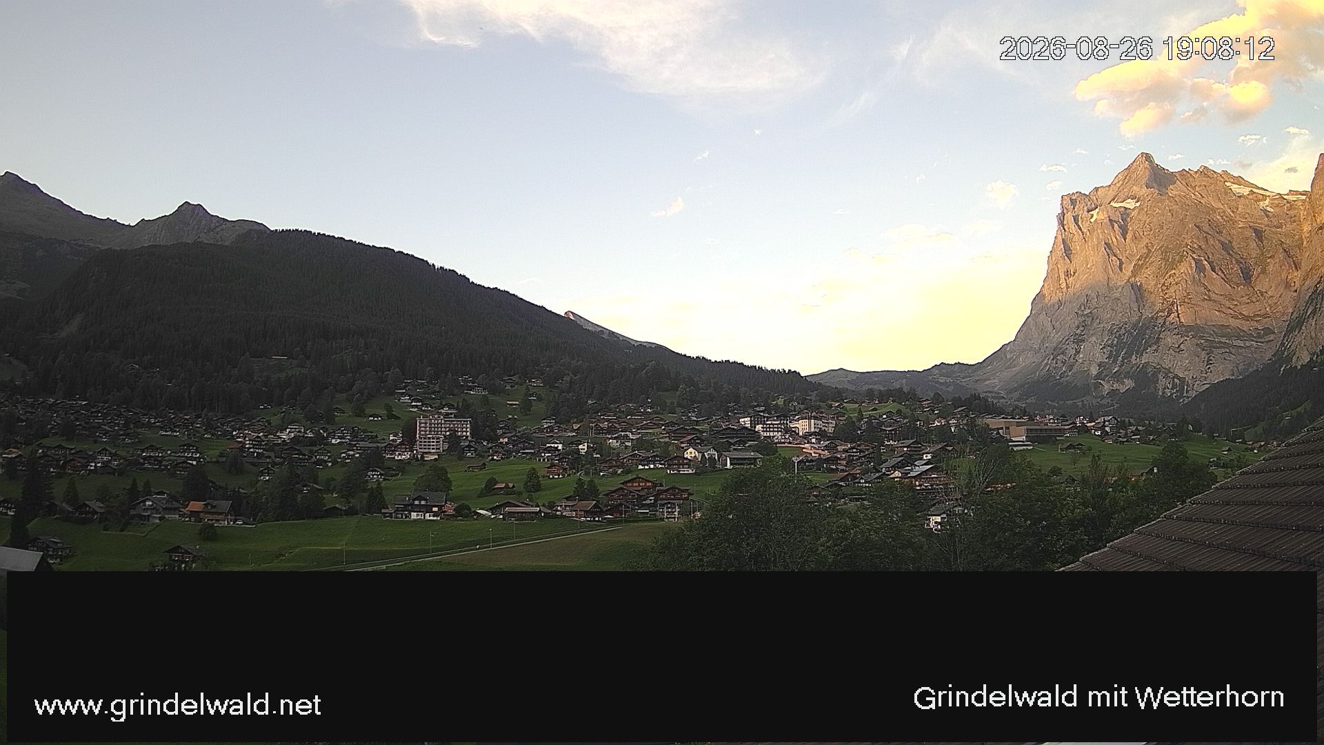 Grindelwald: Grindelwald - Dorf - Wetterhorn