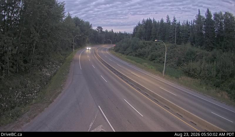 Prince George › East: Hwy 16 at Davis Rd in - looking eastbound