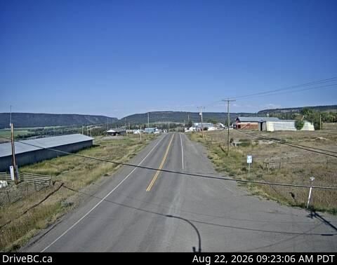 Alexis Creek › West: Hwy 20, in - at Stum Lake Rd, looking west