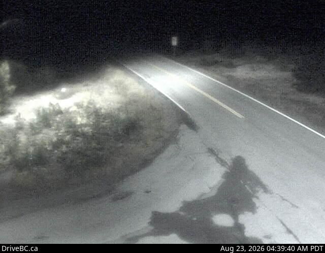 Gitwinksihlkw › North-East: Hwy 113 at Anlaw Rd, near - within Nisga'a Memorial Lava Bed Provincial Park, looking east