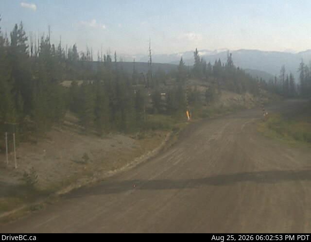 Area C › West: Hwy 20, about 88 km from Bella Coola and 41 km from Anahim Lake, near gate at top of Bella Coola hill, looking west