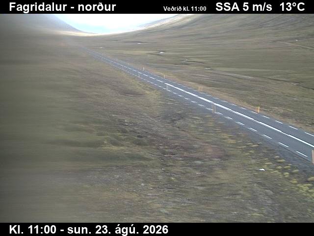 Webcam Fagridalur: Route 92 Northwards
