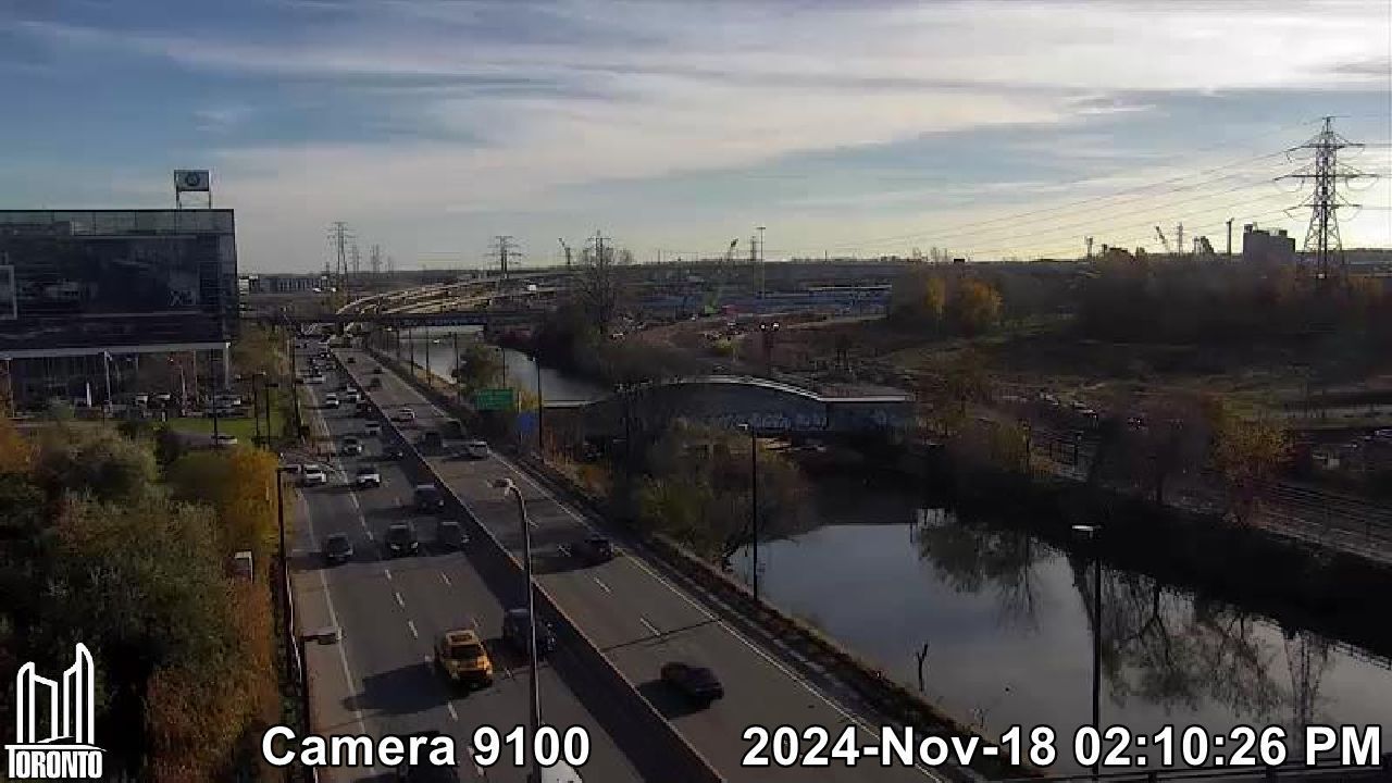 Corktown: Don Valley Parkway near Eastern Ave