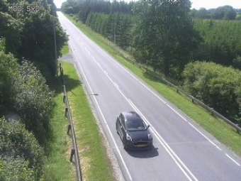 Webcam Klovborg: Rute 185 Klovborg - SØ