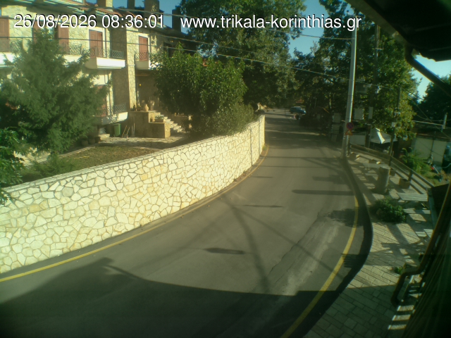 Webcam Trikala Korinthias: View over Trikala