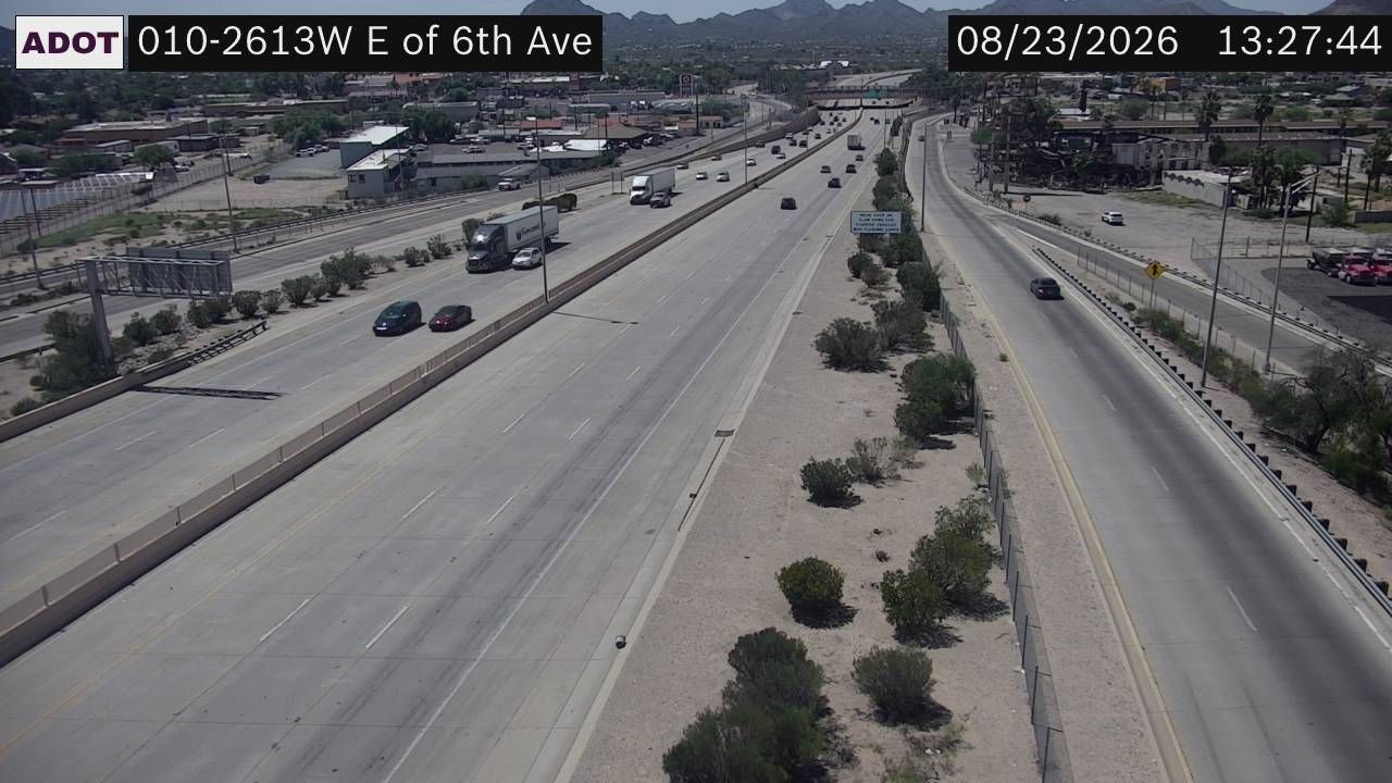 Tucson › West: I-10 WB 261.30 @E of 6th Ave