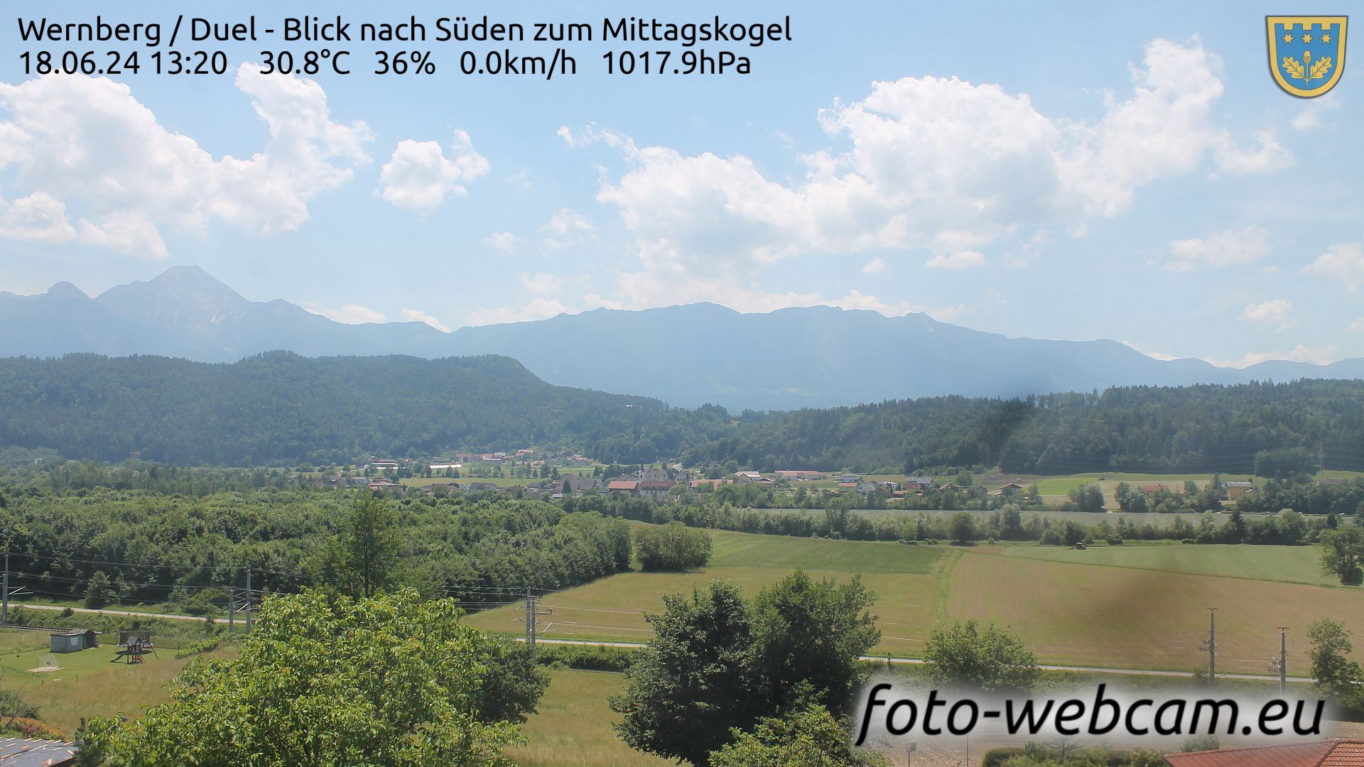 Wernberg: Duel - Blick nach Süden zum Mittagskogel