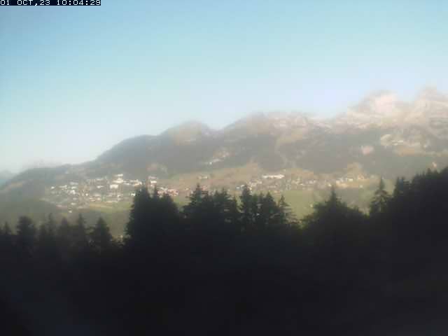 La Forclaz: Vue de Leysin depuis