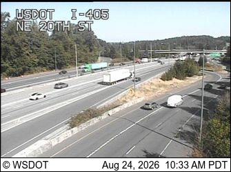 Bellevue: I-405 at MP 14.5: NE 20th St
