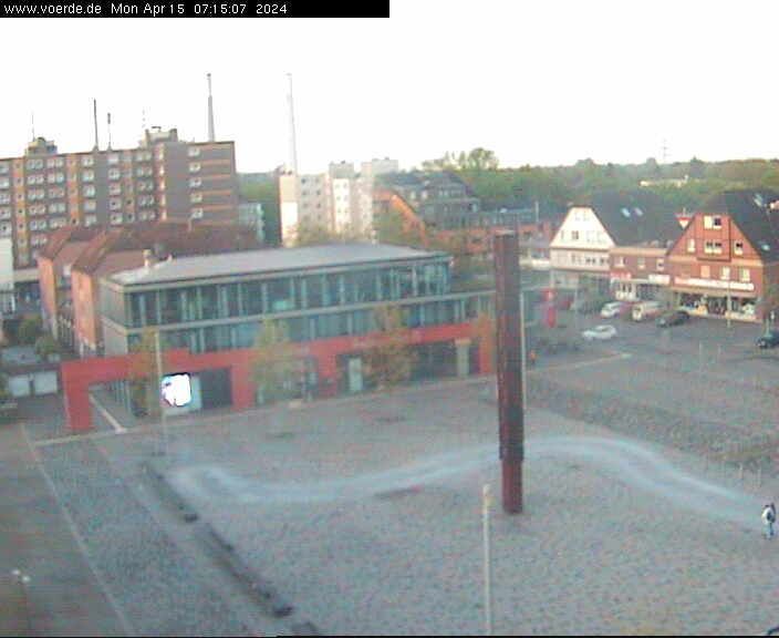 Voerde: Live-Bild vom Voerder Marktplatz