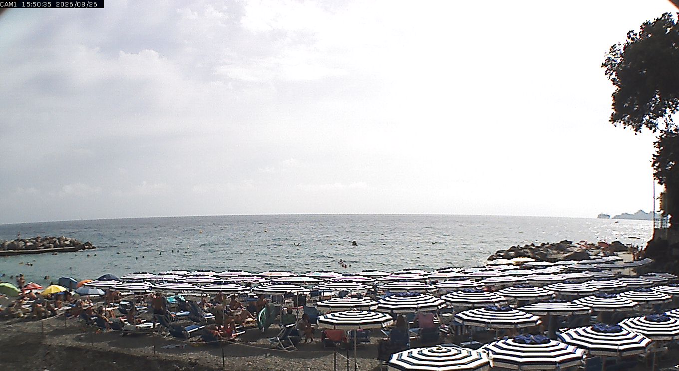 Webcam Zoagli: Beach of Zoagli