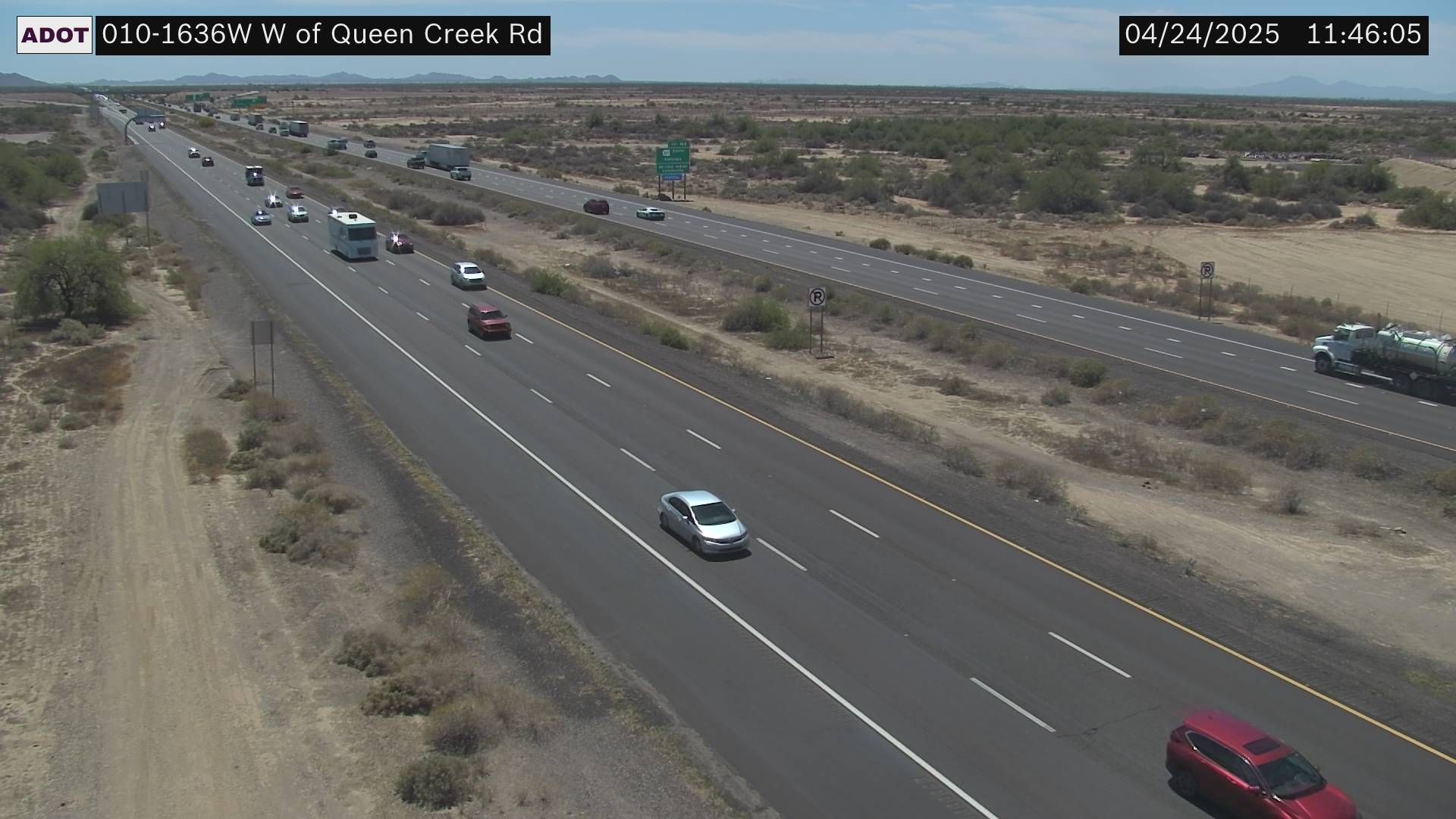 Sun Lakes › West: I-10 WB 163.60 @W of Queen Creek Rd