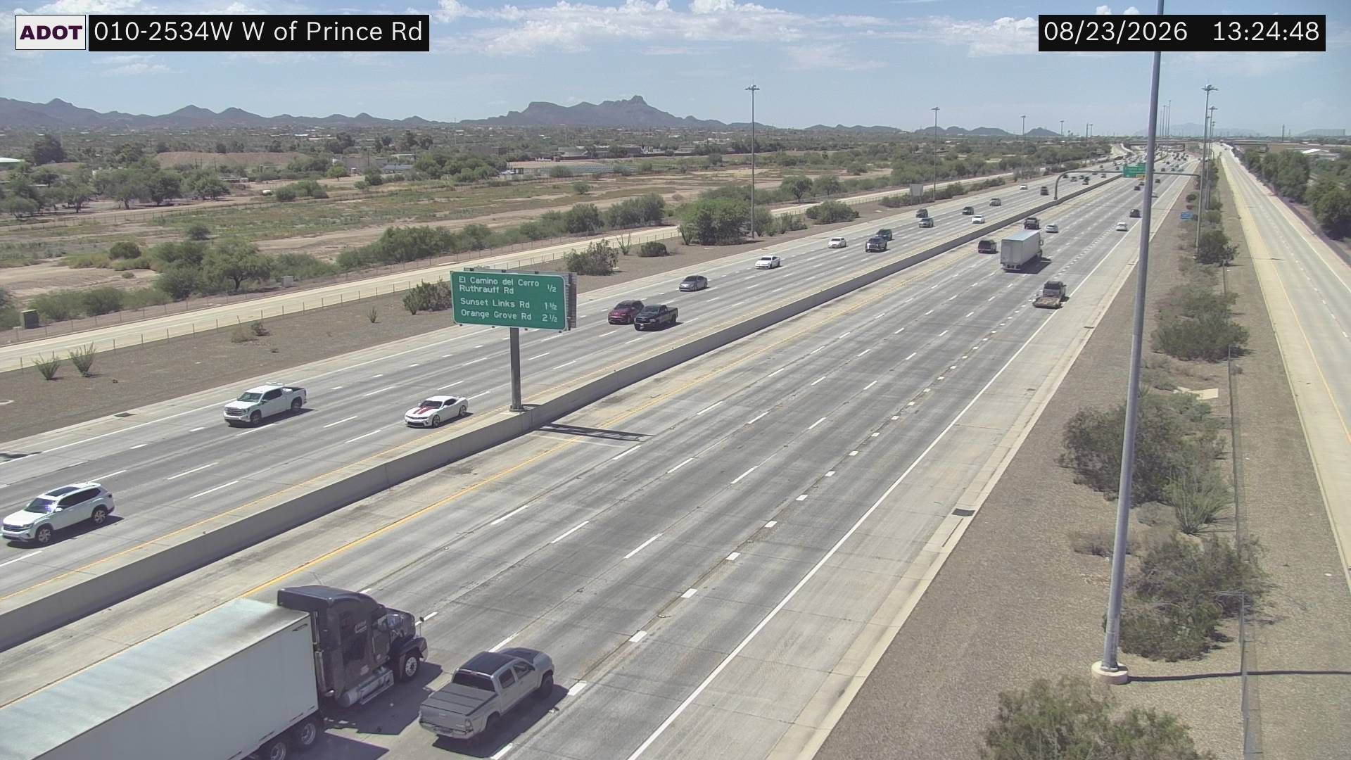 Flowing Wells › West: I-10 WB 253.48 @N of Prince