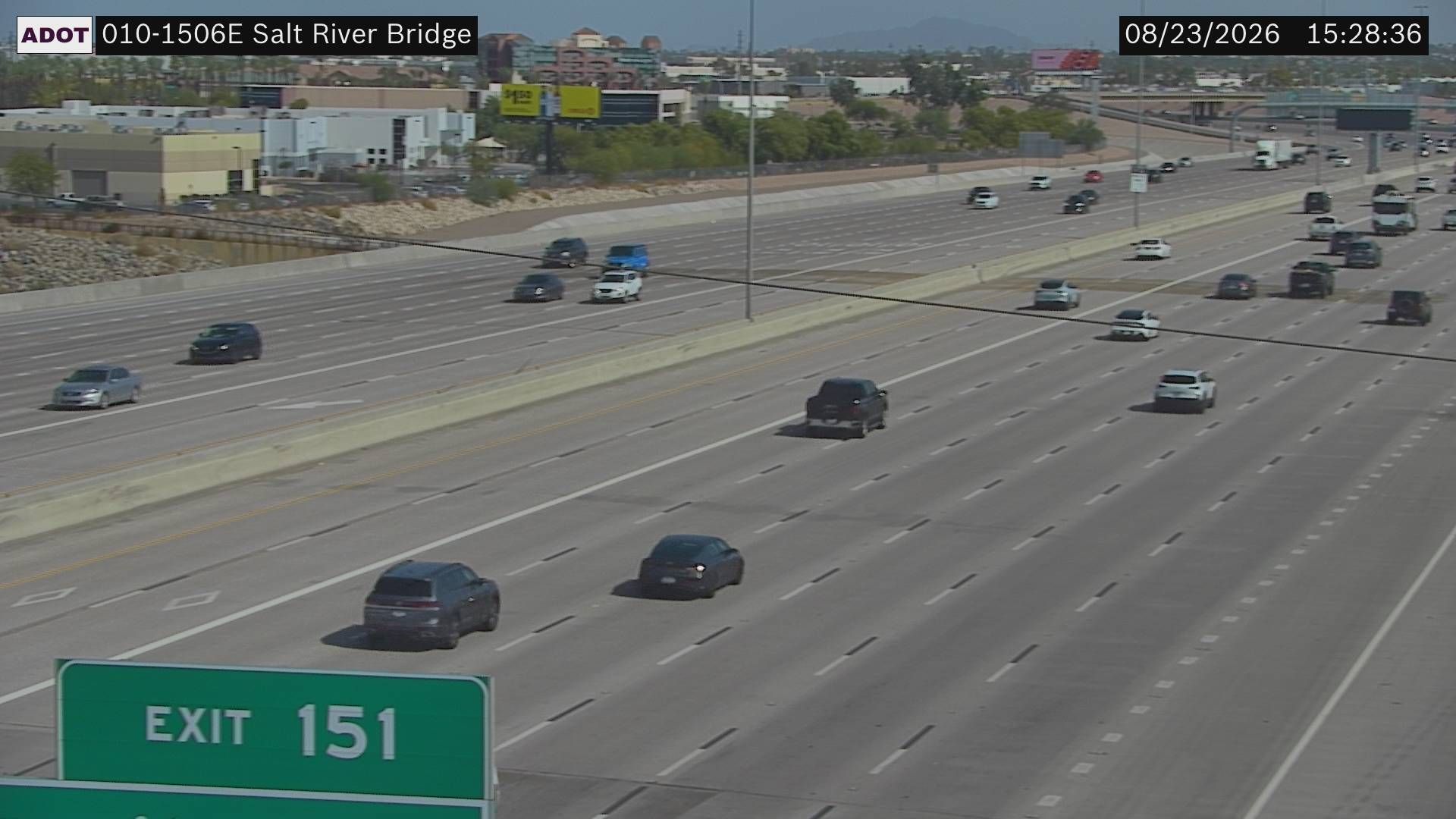 Phoenix › East: I-10 EB 150.60 @Salt River Bridge