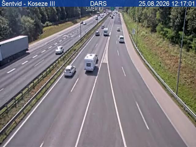 Koseze: A2/E61, Karavanke - Ljubljana, odsek Šentvid