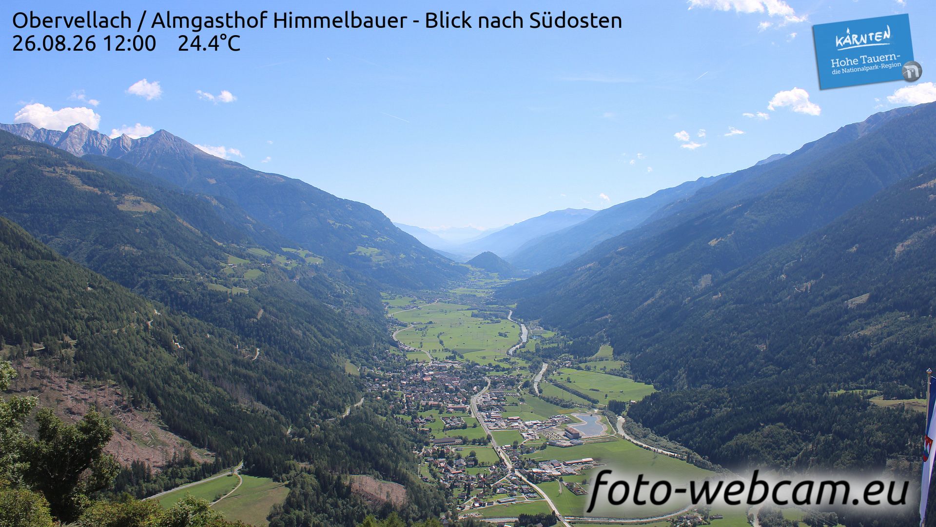 Obervellach: Almgasthof Himmelbauer - Blick nach Südosten