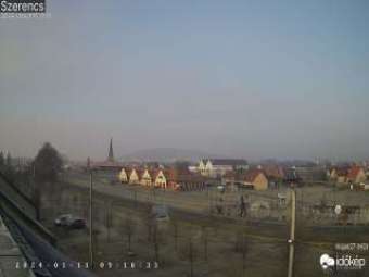 Webcam Szerencs: View over Szerencs
