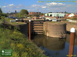 Webcam Worcester: River Severn at Diglis Lock