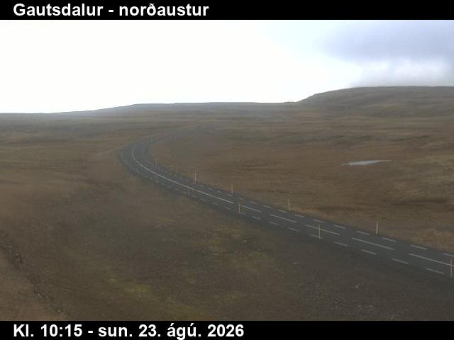 Webcam Gautsdalur: Gautsdalur towards Northeast