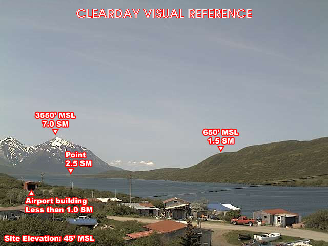 Webcam Chignik Lake, Alaska: Chignik Lake Airfield, View in NorthWestern Direction