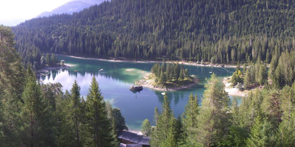 Webcam Flims: roundshot 130° Panorama Caumasee