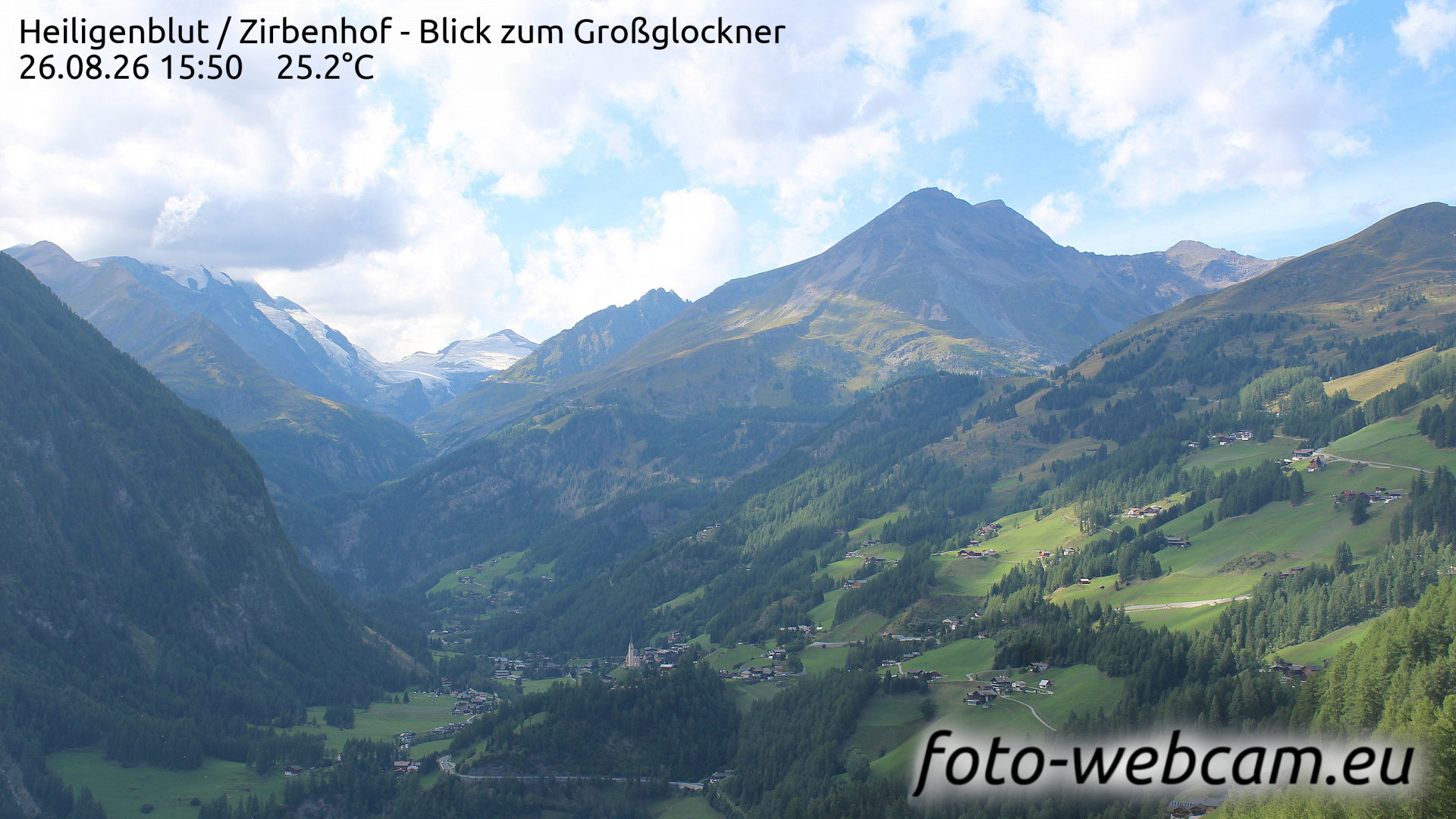 Webcam Heiligenblut: HD Panorama Heiligenblut