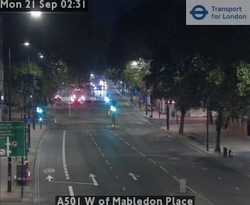 London: A501 W of Mabledon Place