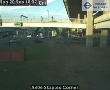 London: A406 Staples Corner