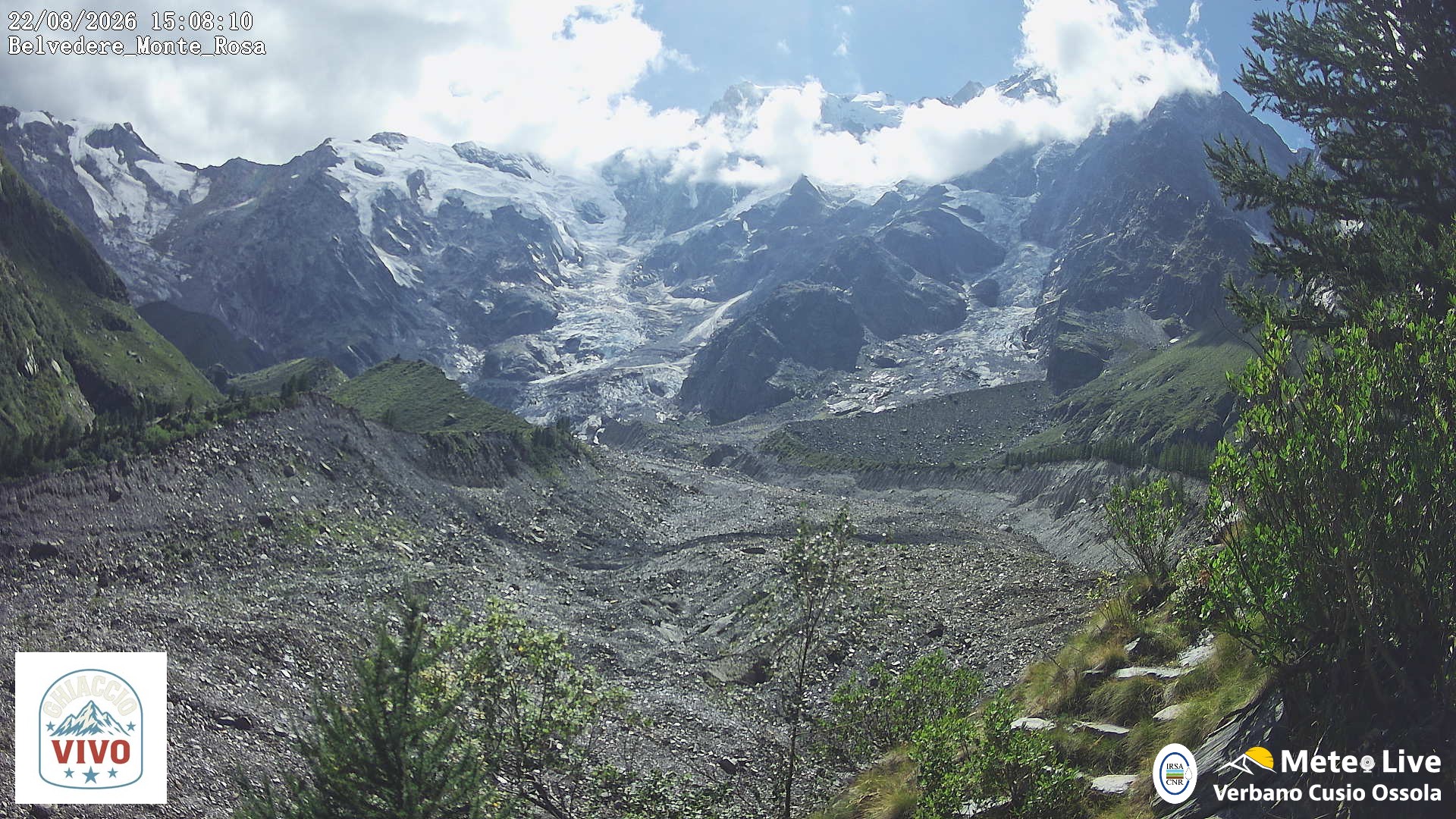 Webcam Macugnaga: Belvedere Glacier