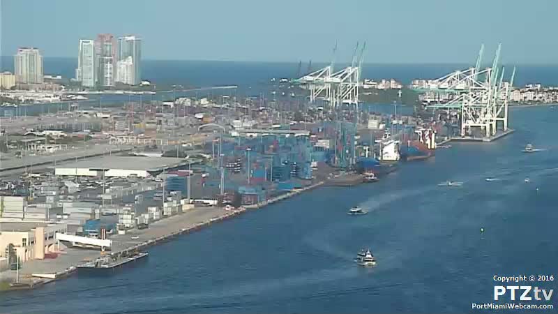Webcam Miami, Florida: Livestream Port of Miami