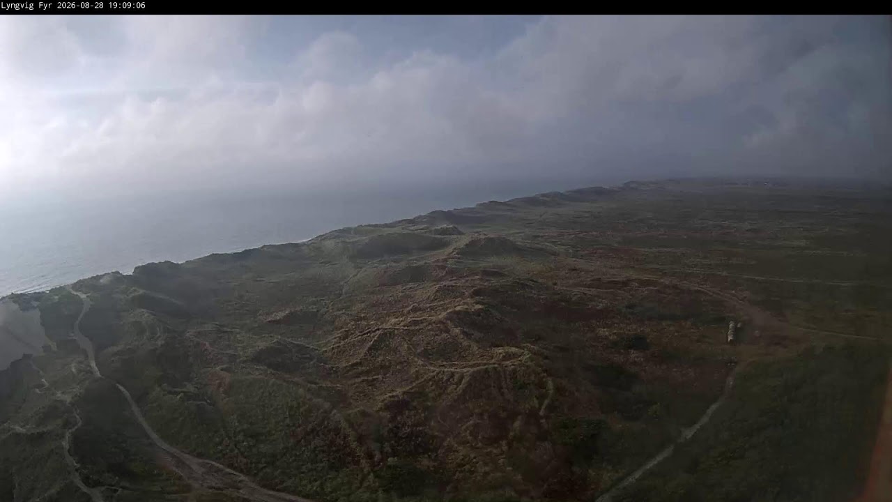 Webcam Hvide Sande: Holmsland Klit from Lyngvig Fyr by Esmark