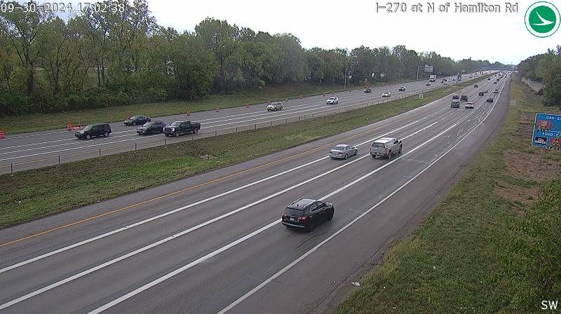 Gahanna: I-270 at N of Hamilton Rd