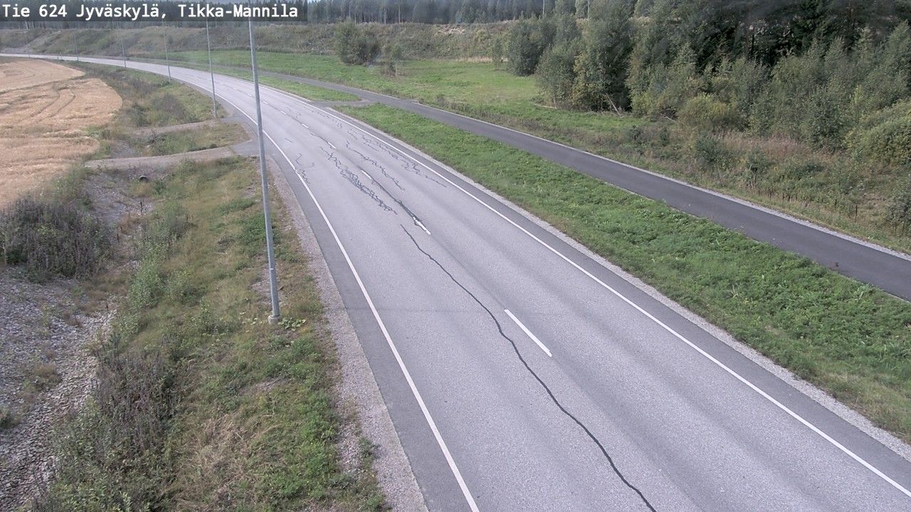 Jyväskylä sub-region: Tie 624 Jyväskylä, Tikka-Mannila - Jyväskylään