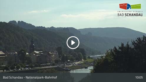 Webcam Bad Schandau: Nationalparkbahnhof