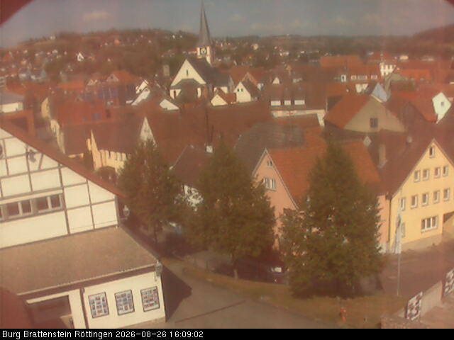 Webcam Röttingen: View onto Röttingen