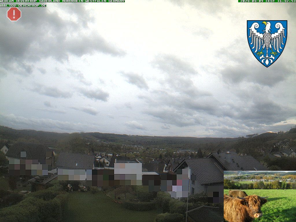 Arnsberg: OEVENTROP - BLICK IN DAS SAUERLAND