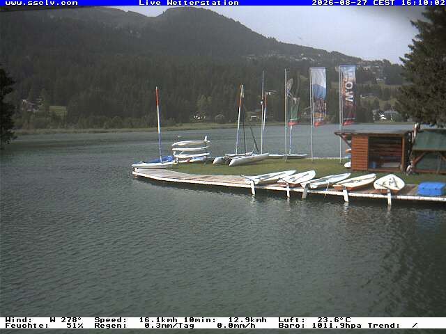Lenzerheide: Wassersportcenter SSCLV, Heidsee - Valbella