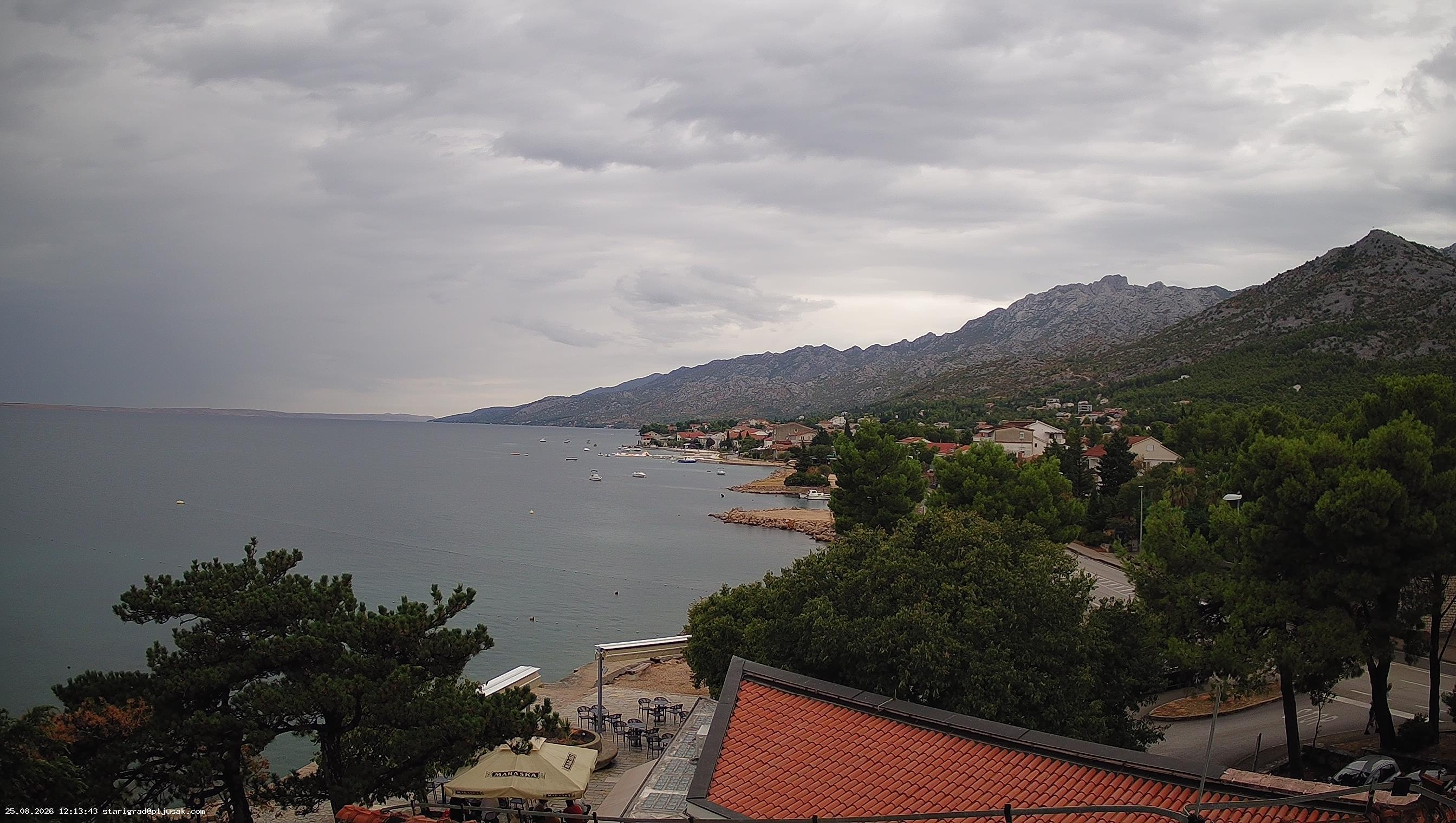 Webcam Starigrad: Seaview
