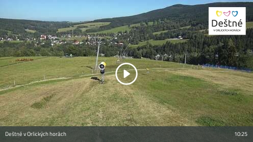 Webcam Deštné v Orlických horách: HD-Panorama