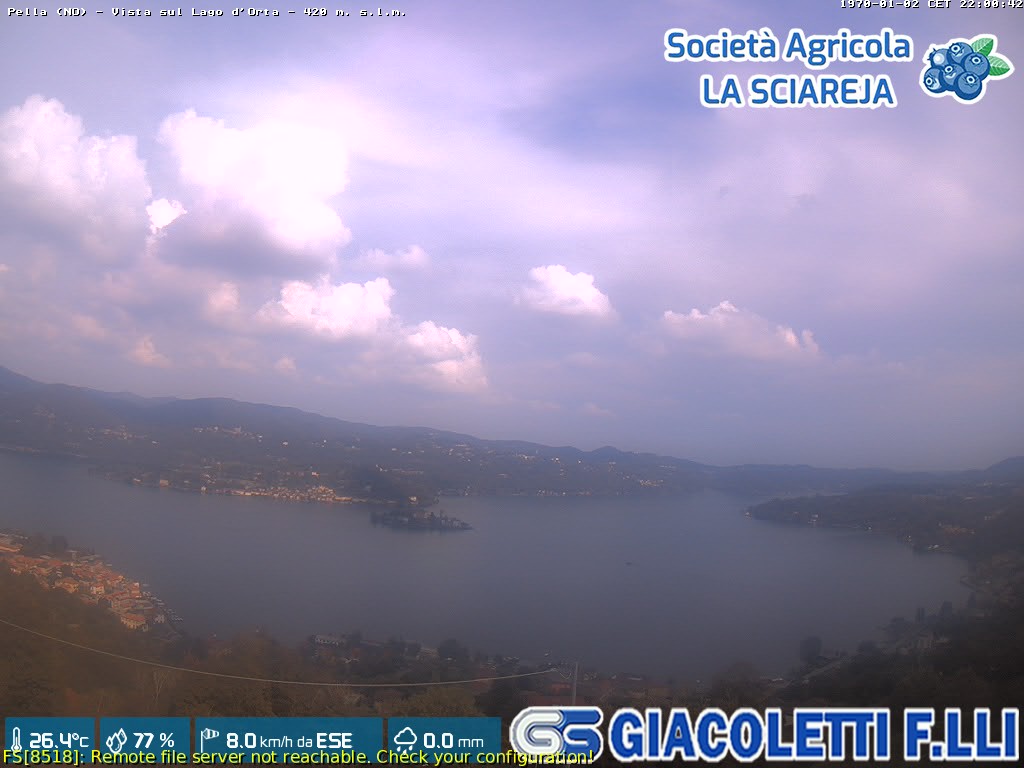 Webcam Pella: Lago d'Orta