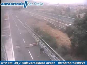 Webcam Chiavari: Traffic A12 - KM 39,7 - Chiavari itinere ovest