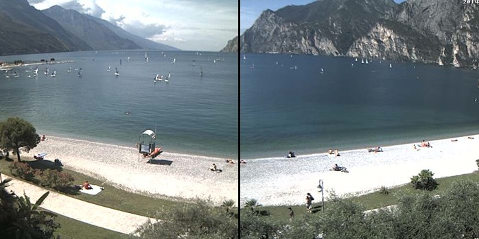 Webcam Torbole (Lake Garda): Lido di Arco