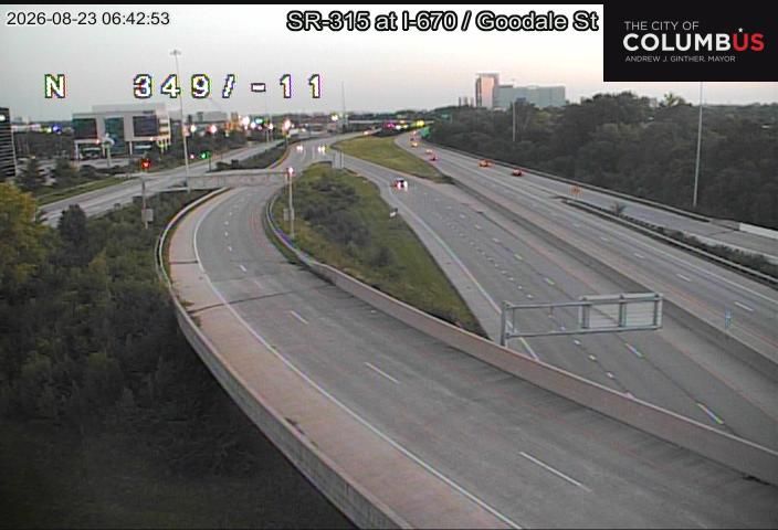 Harrison West: City of Columbus) SR-315 at I-670 - Goodale St