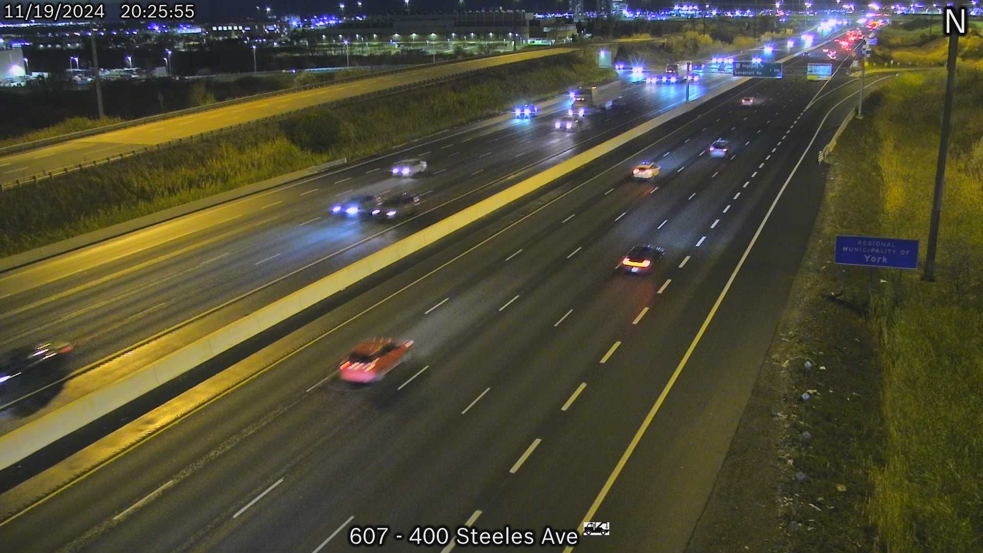 Vaughan: Highway 400 near Steeles Avenue
