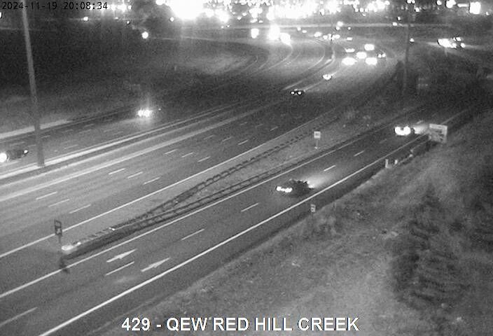 Hamilton: Queen Elizabeth Way near Red Hill Creek