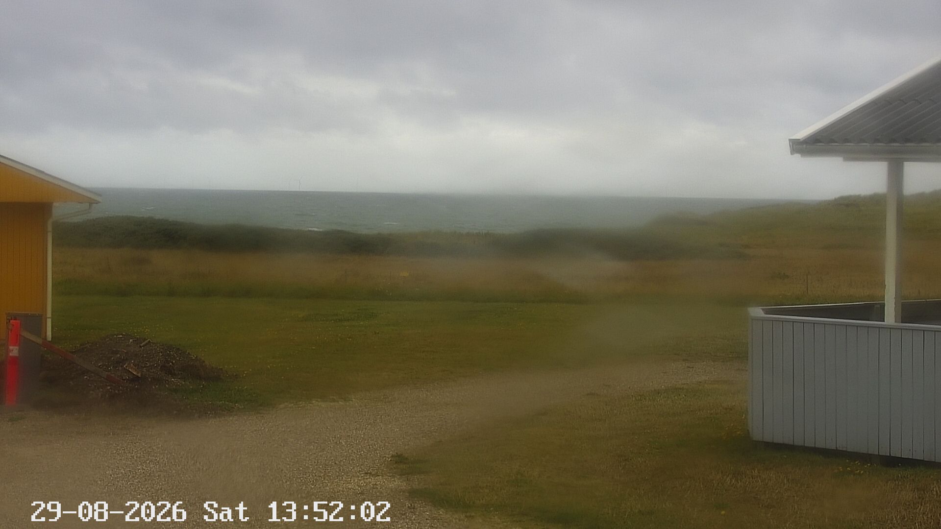 Webcam Trans: North Sea view from Trans Ferieby in Denmark